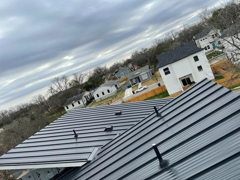 Standing seam metal roof panels with vents for Skylight Repair in Pea Ridge